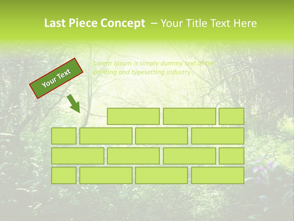 Shadow Tree Sunlight PowerPoint Template