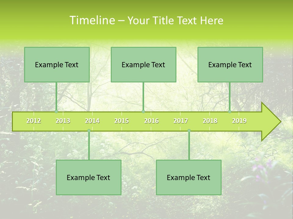 Shadow Tree Sunlight PowerPoint Template