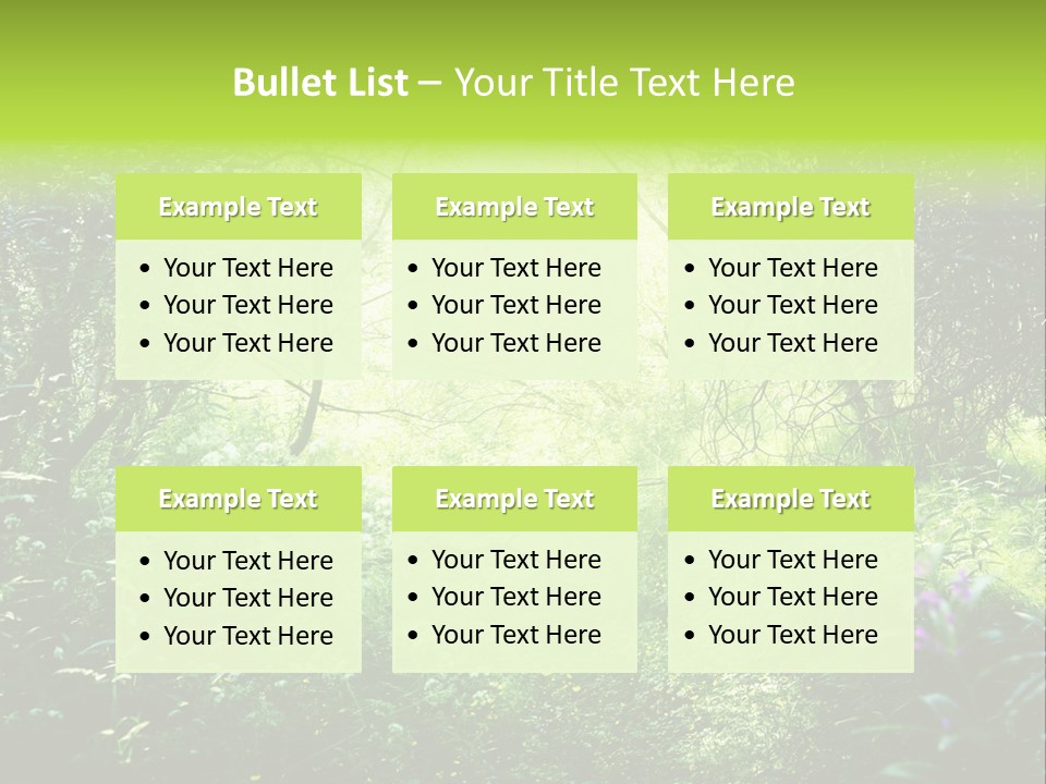 Shadow Tree Sunlight PowerPoint Template