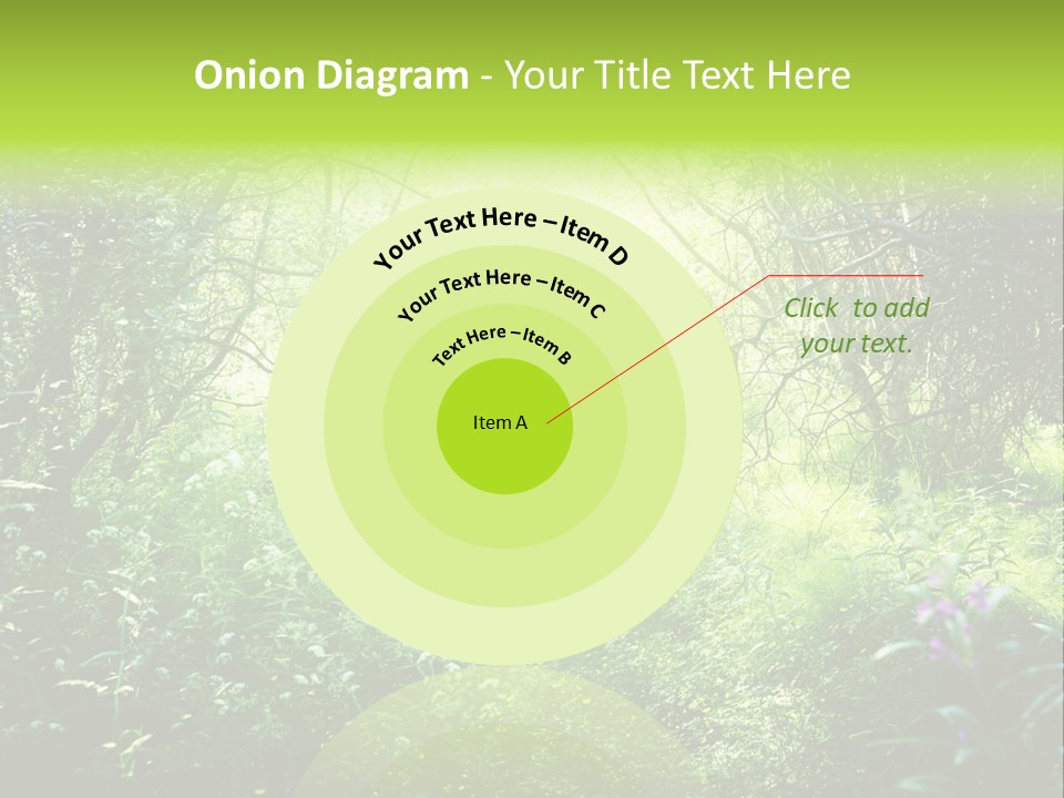 Shadow Tree Sunlight PowerPoint Template