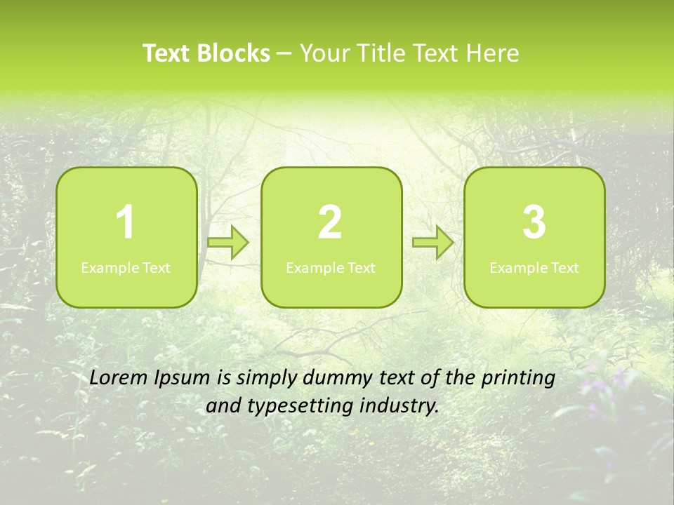 Shadow Tree Sunlight PowerPoint Template