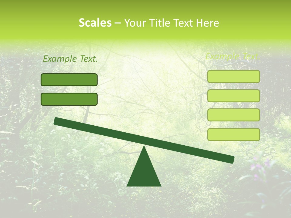Shadow Tree Sunlight PowerPoint Template