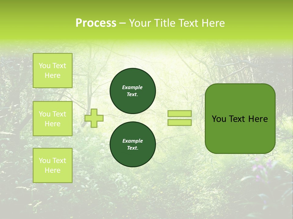 Shadow Tree Sunlight PowerPoint Template
