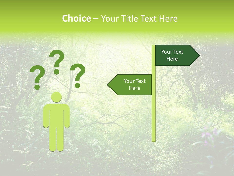 Shadow Tree Sunlight PowerPoint Template