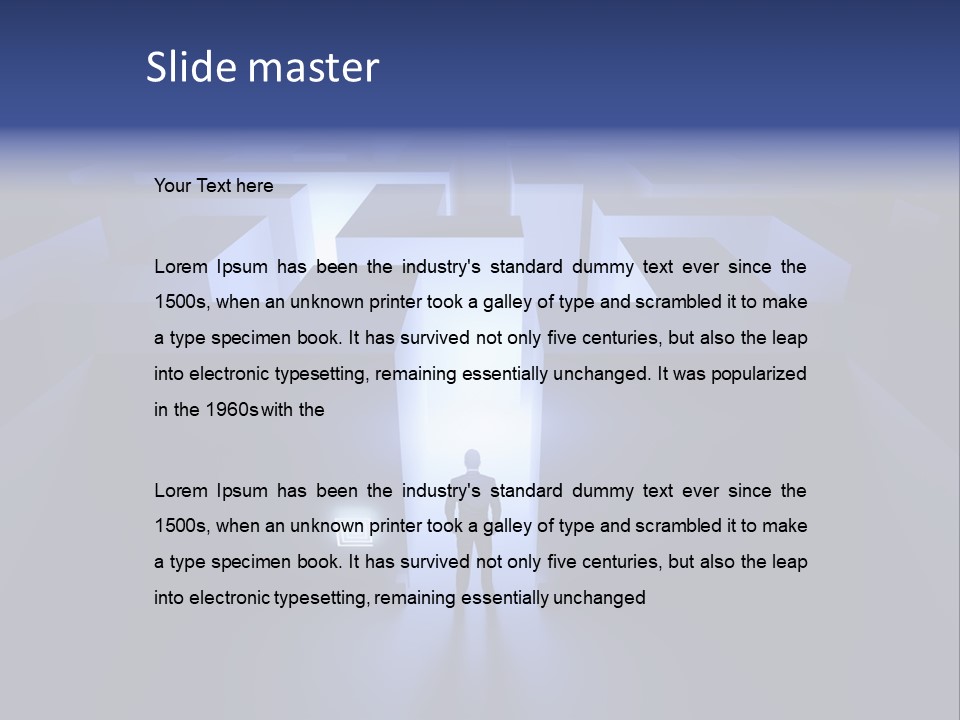 Conceptual Puzzle Background PowerPoint Template