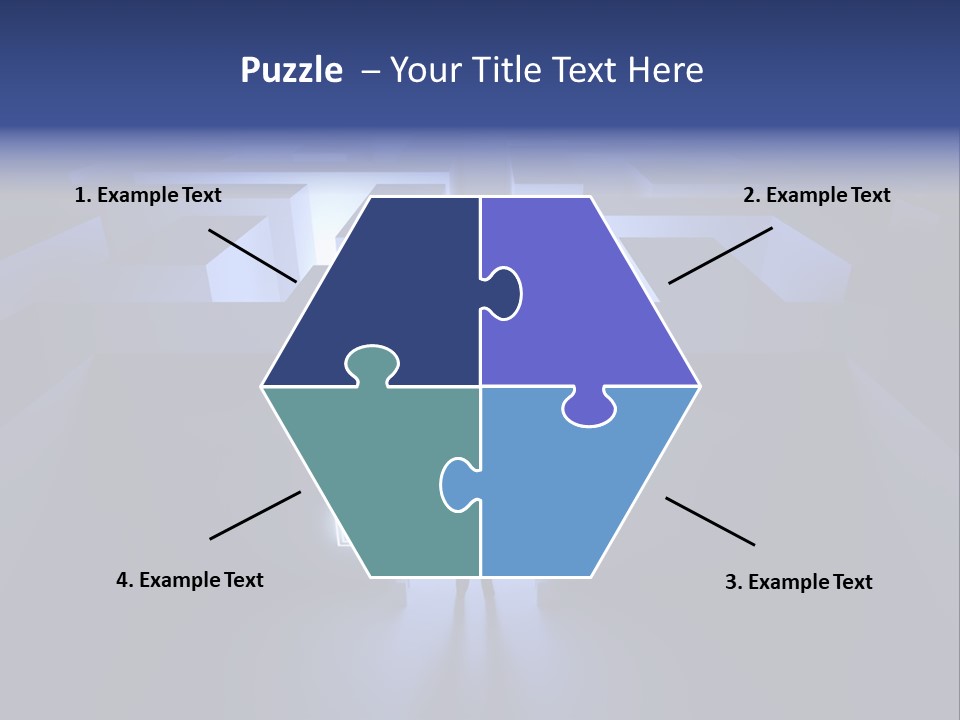 Conceptual Puzzle Background PowerPoint Template