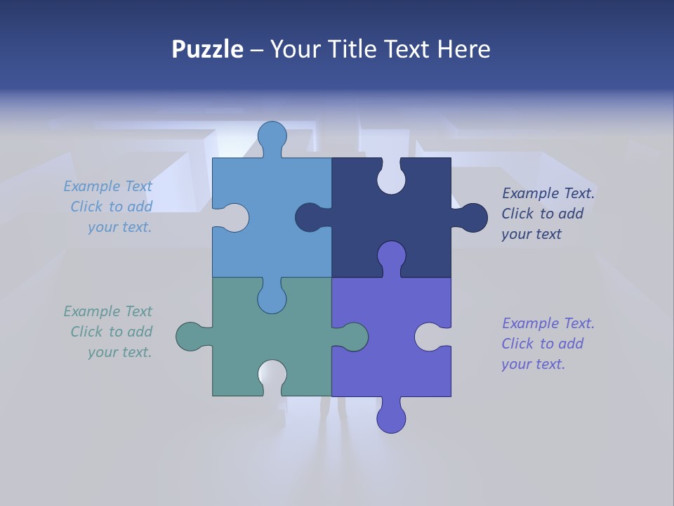 Conceptual Puzzle Background PowerPoint Template