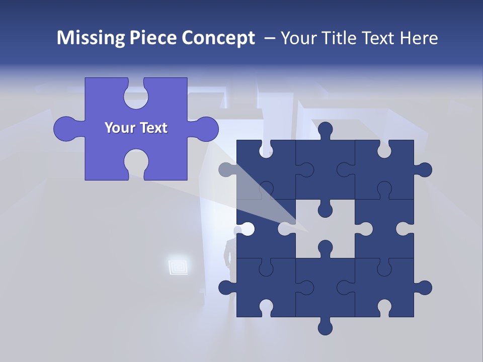 Conceptual Puzzle Background PowerPoint Template