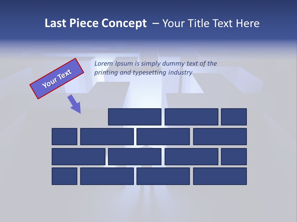 Conceptual Puzzle Background PowerPoint Template