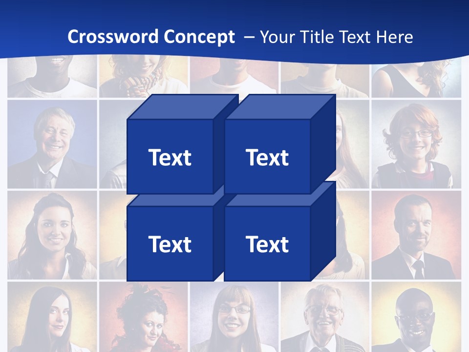 Color Businessman Female PowerPoint Template