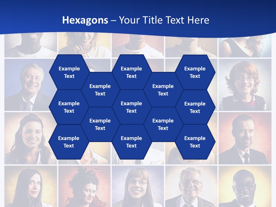 Color Businessman Female PowerPoint Template