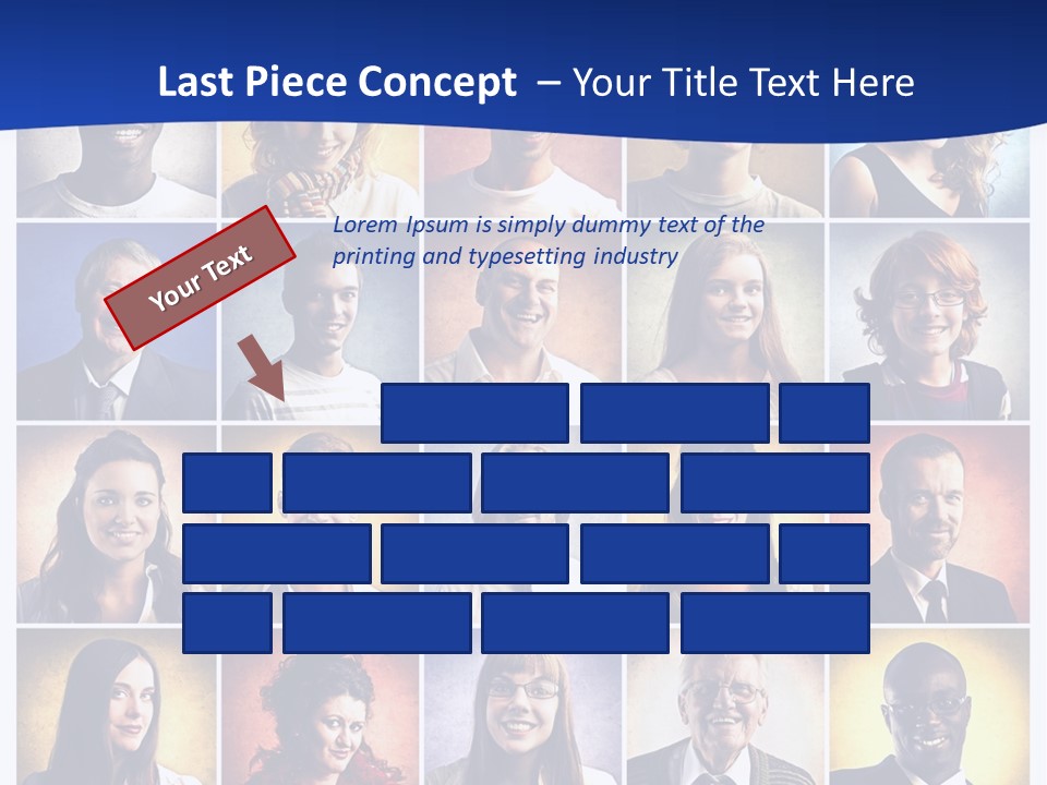 Color Businessman Female PowerPoint Template