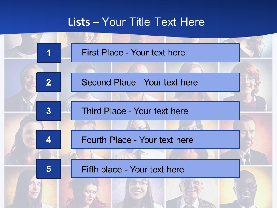 Color Businessman Female PowerPoint Template