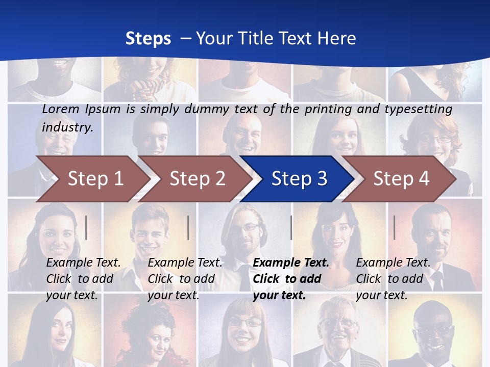 Color Businessman Female PowerPoint Template