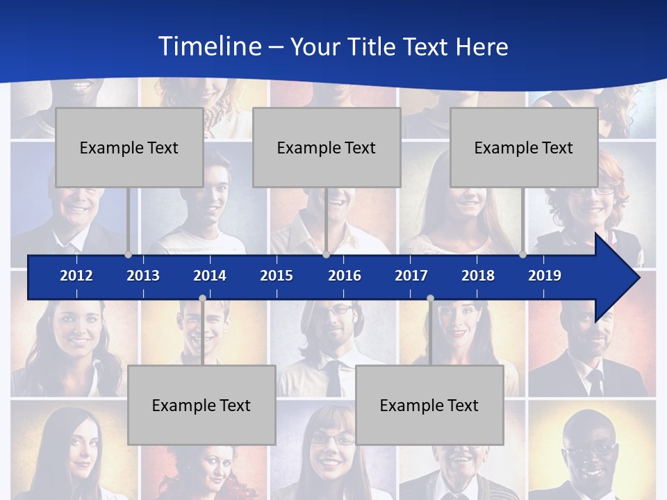 Color Businessman Female PowerPoint Template