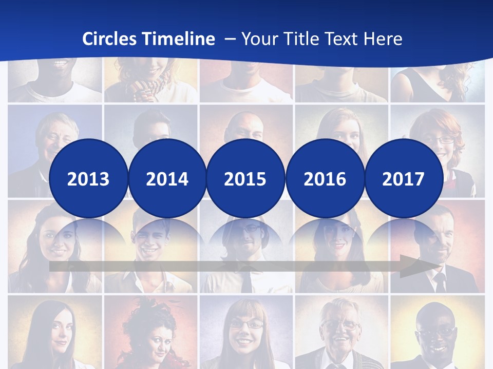 Color Businessman Female PowerPoint Template