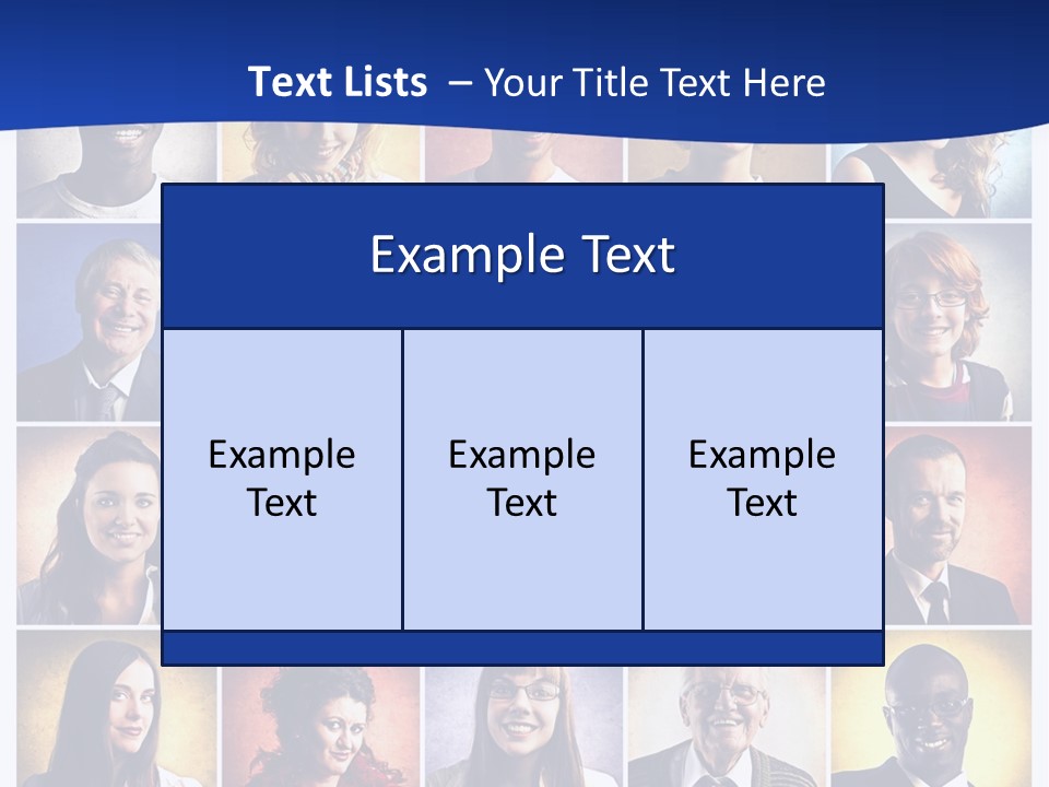 Color Businessman Female PowerPoint Template