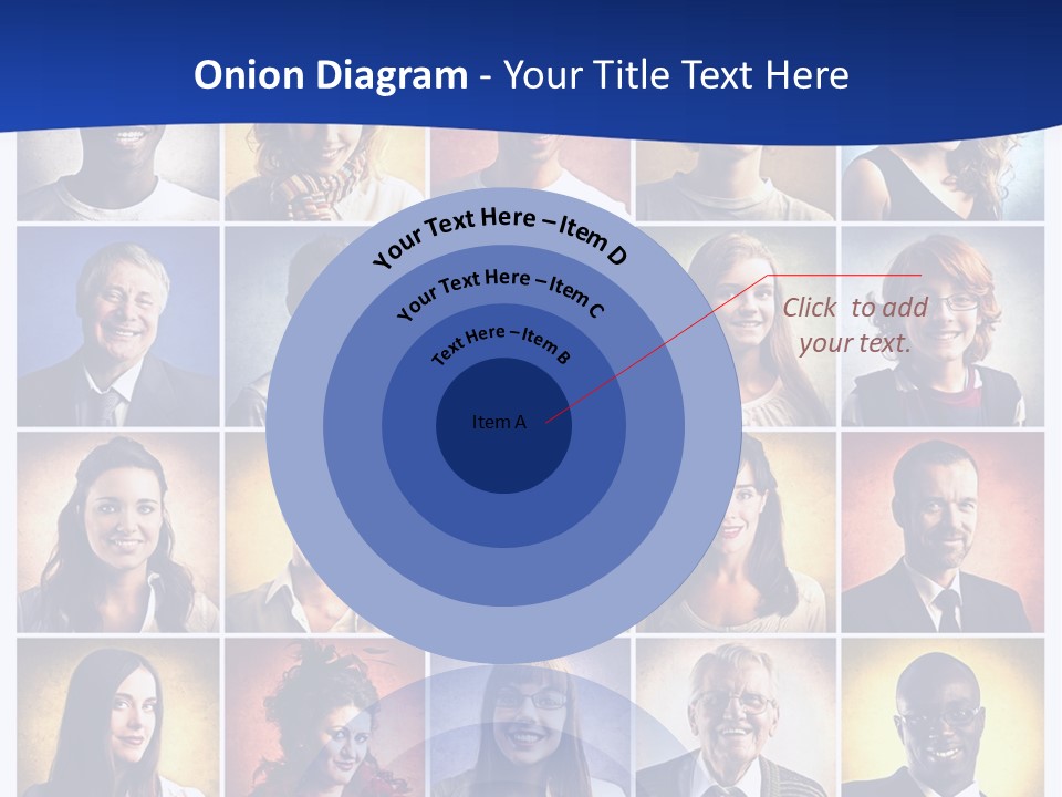 Color Businessman Female PowerPoint Template