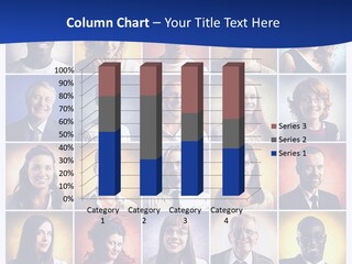 Color Businessman Female PowerPoint Template