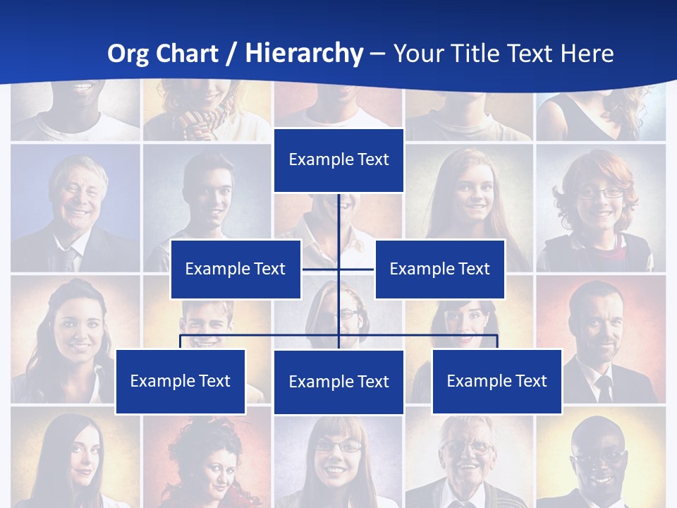 Color Businessman Female PowerPoint Template