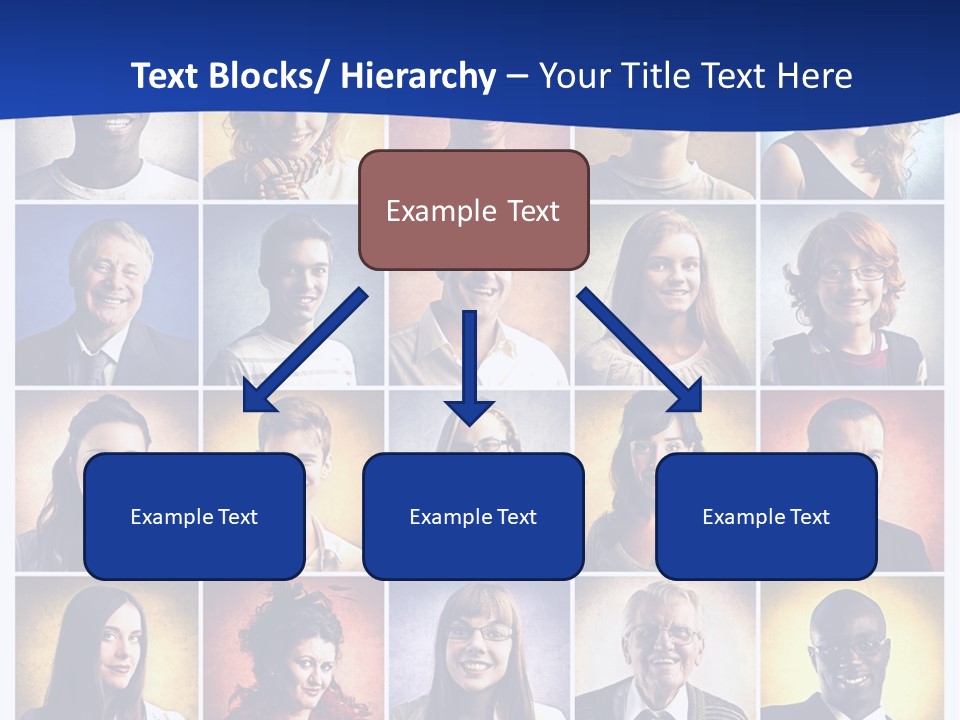 Color Businessman Female PowerPoint Template