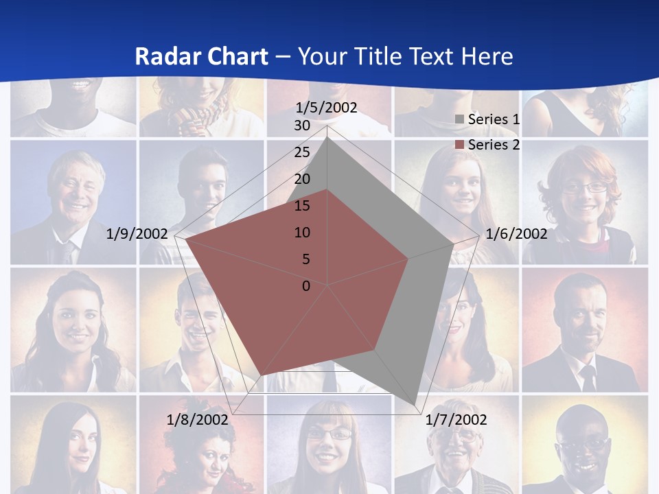 Color Businessman Female PowerPoint Template