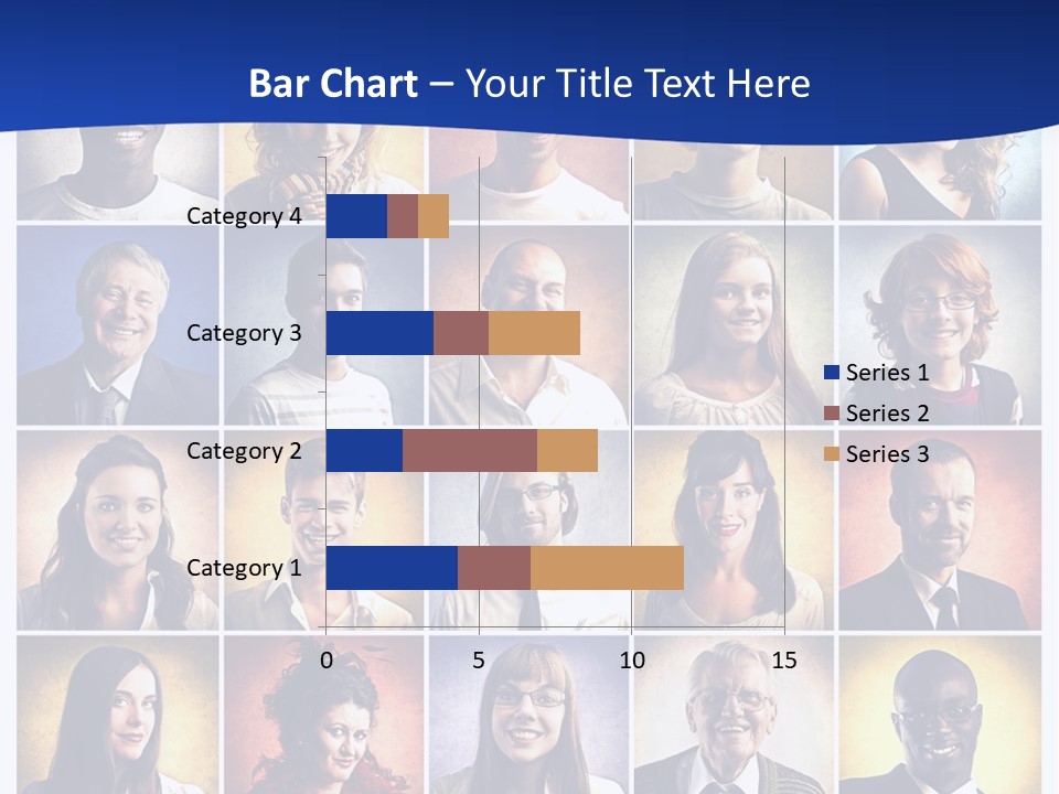 Color Businessman Female PowerPoint Template