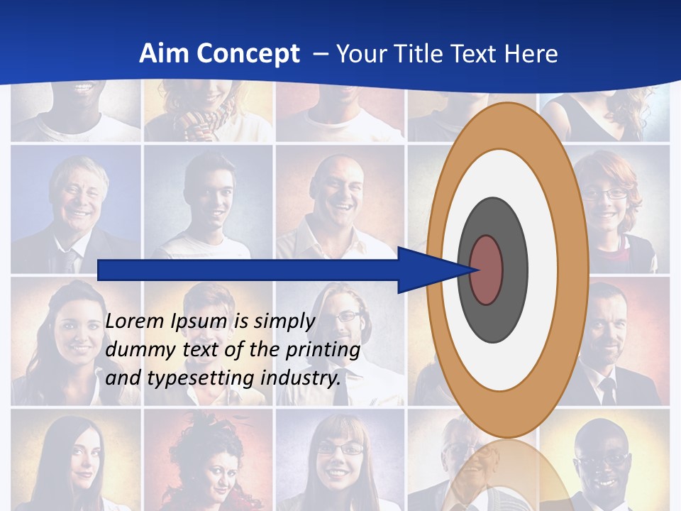 Color Businessman Female PowerPoint Template