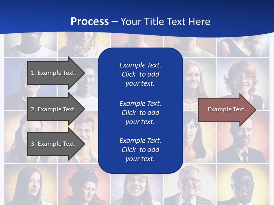 Color Businessman Female PowerPoint Template