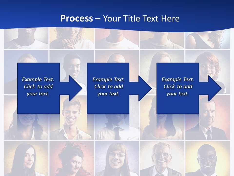 Color Businessman Female PowerPoint Template
