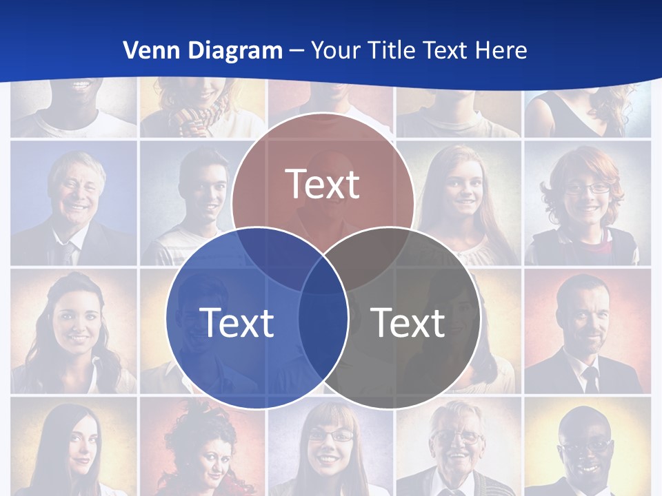 Color Businessman Female PowerPoint Template