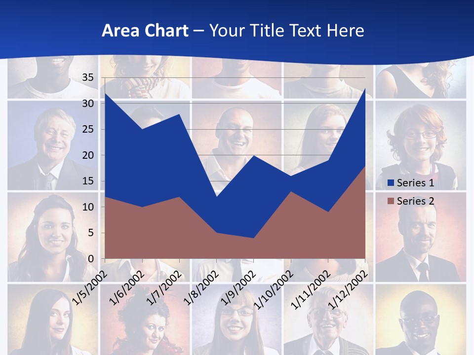 Color Businessman Female PowerPoint Template