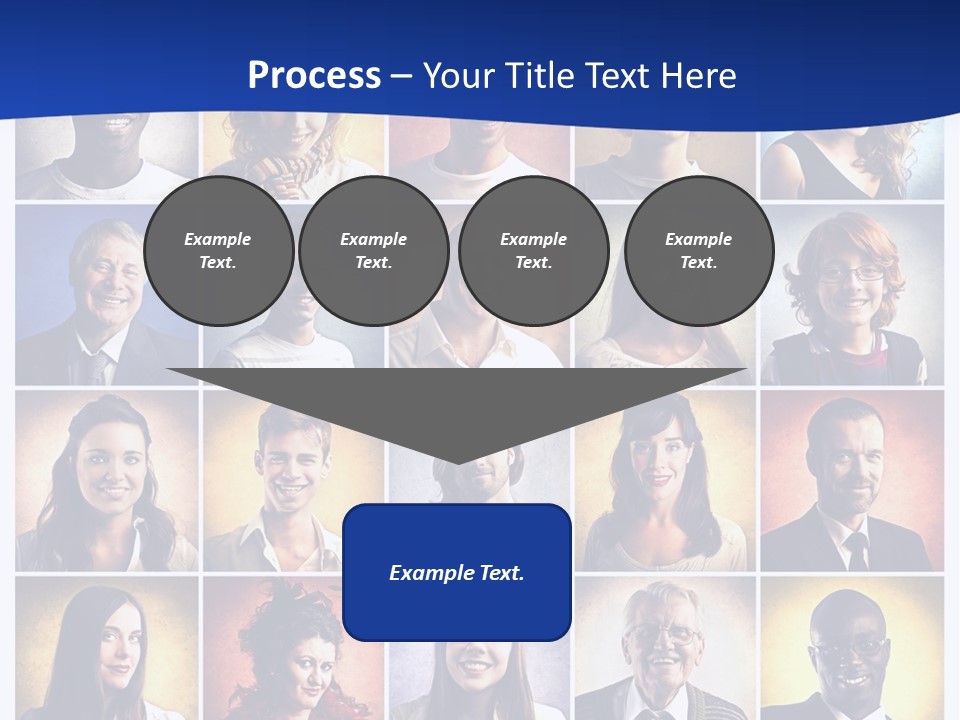 Color Businessman Female PowerPoint Template