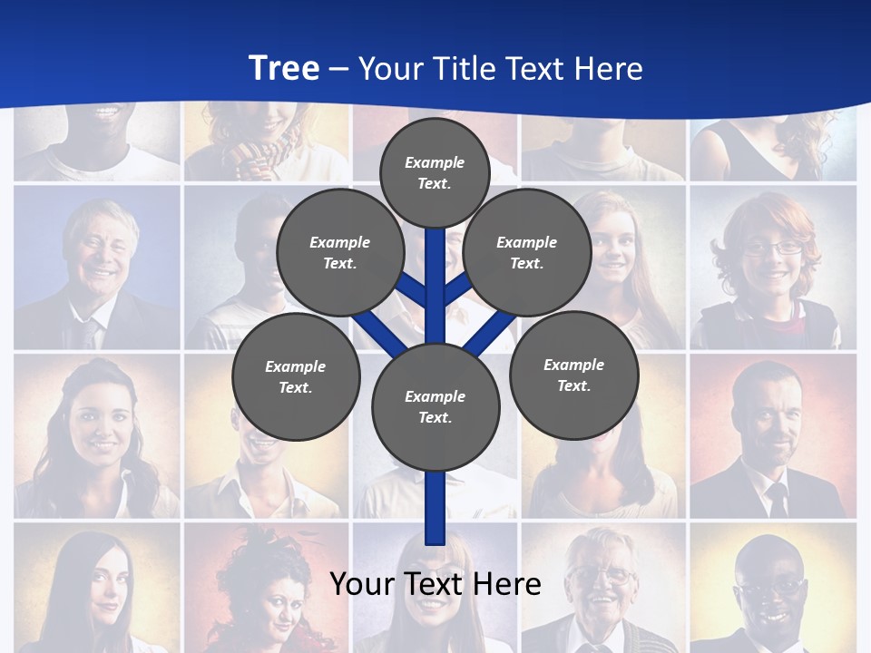 Color Businessman Female PowerPoint Template