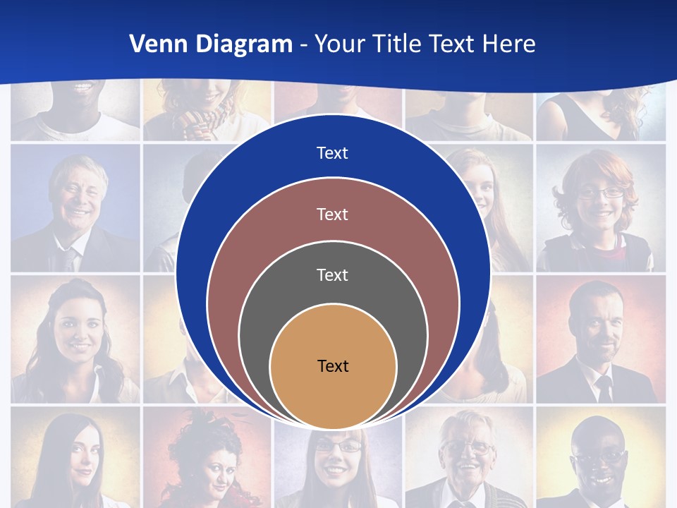 Color Businessman Female PowerPoint Template