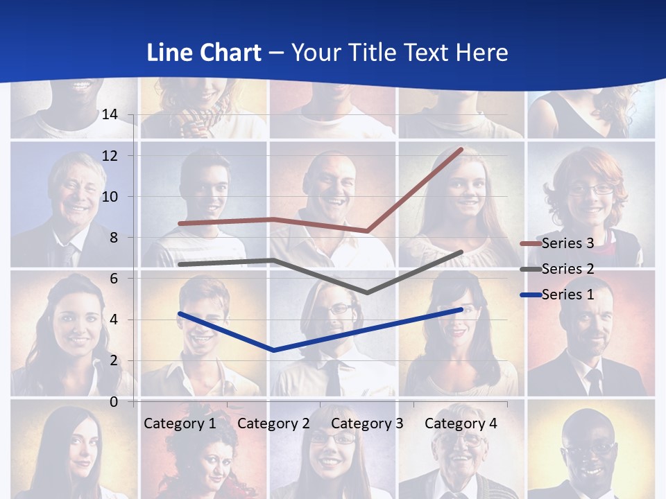 Color Businessman Female PowerPoint Template