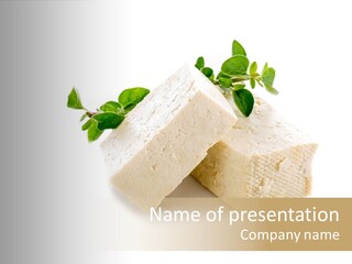 Soybean Ingredient Cubes PowerPoint Template