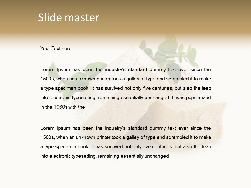 Soybean Ingredient Cubes PowerPoint Template