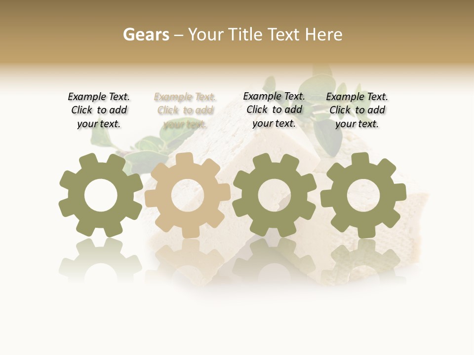 Soybean Ingredient Cubes PowerPoint Template