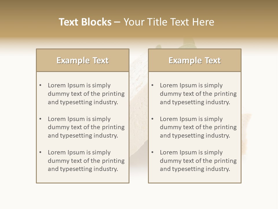 Soybean Ingredient Cubes PowerPoint Template