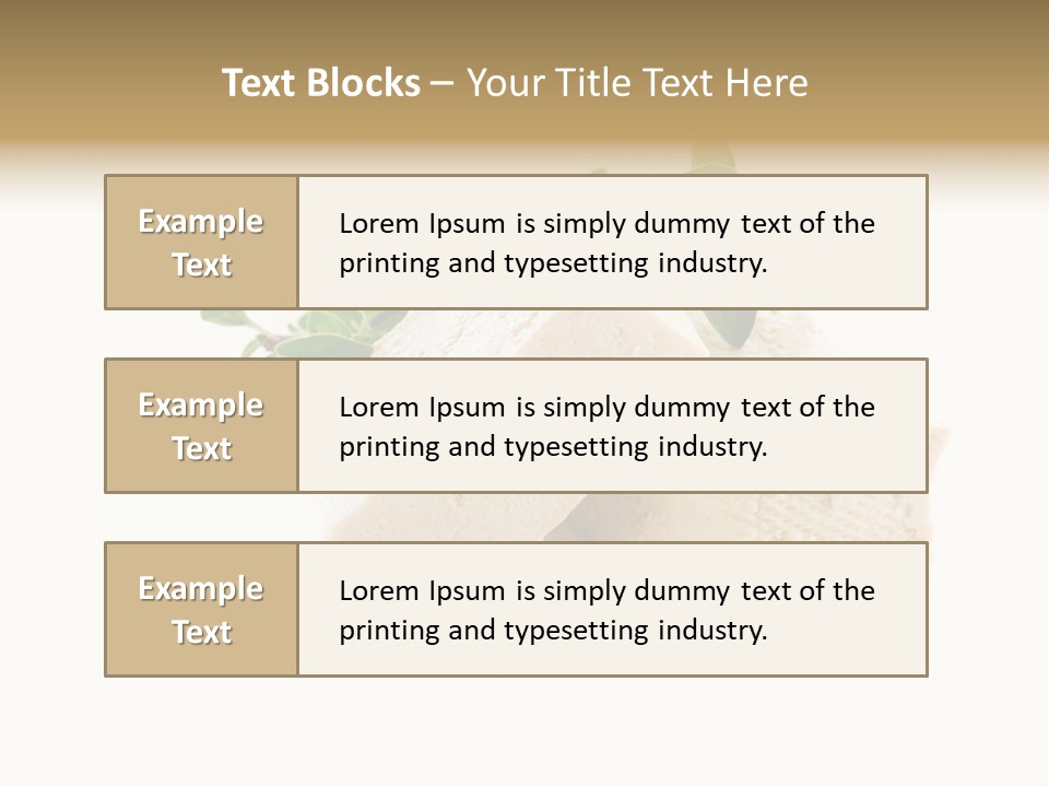 Soybean Ingredient Cubes PowerPoint Template
