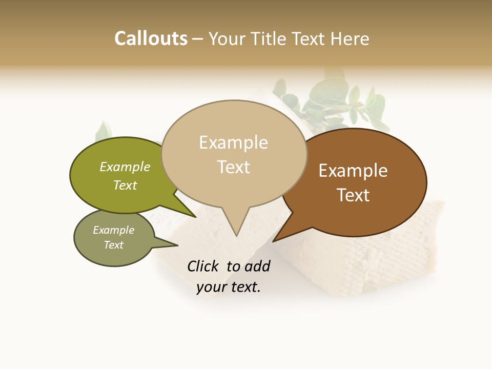 Soybean Ingredient Cubes PowerPoint Template