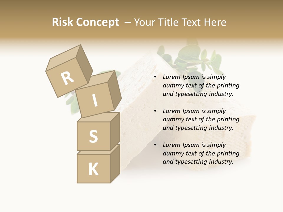 Soybean Ingredient Cubes PowerPoint Template
