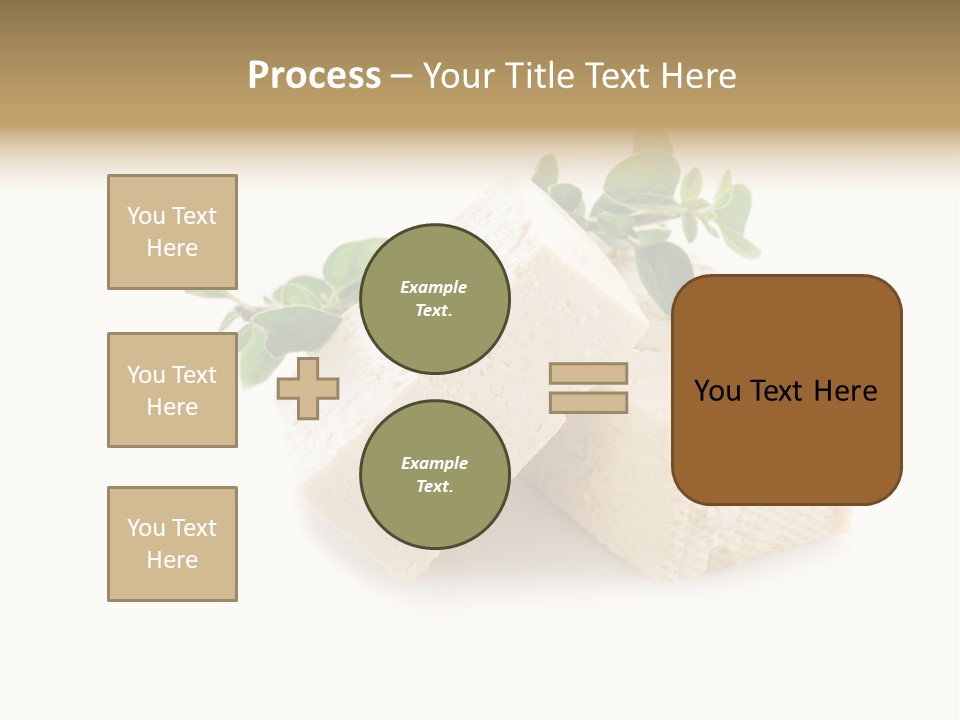 Soybean Ingredient Cubes PowerPoint Template