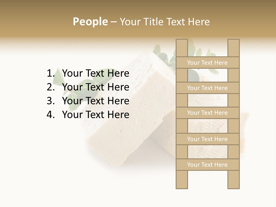 Soybean Ingredient Cubes PowerPoint Template