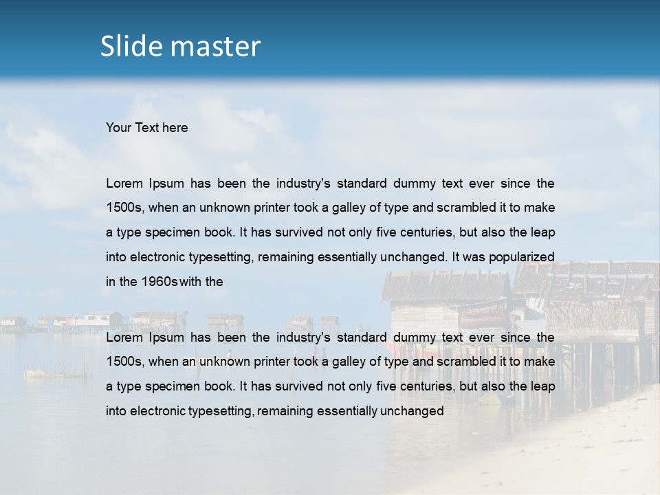 Panoramic Asian Asia PowerPoint Template