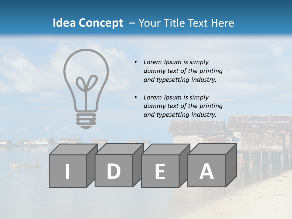 Panoramic Asian Asia PowerPoint Template