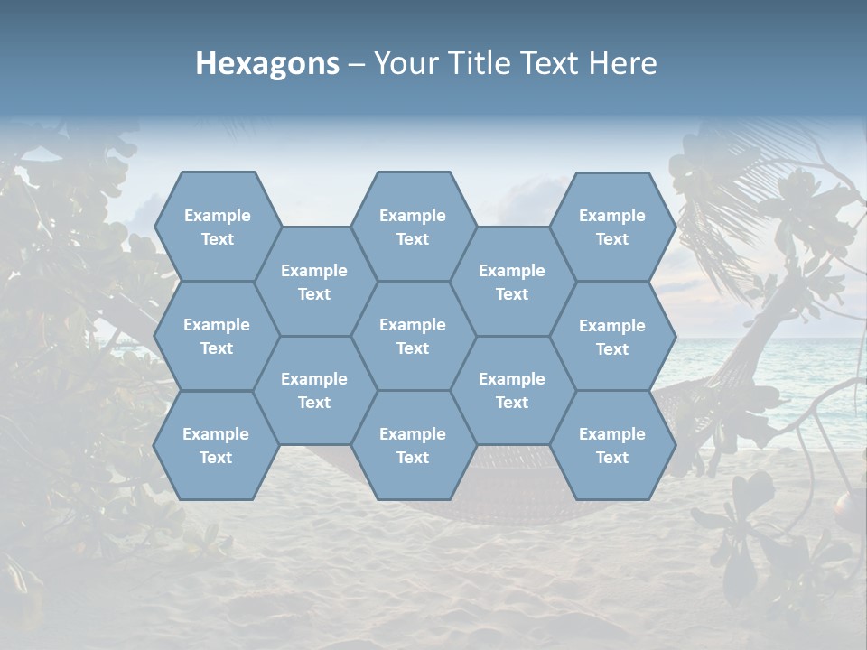 Caribbean Evening Leaves PowerPoint Template