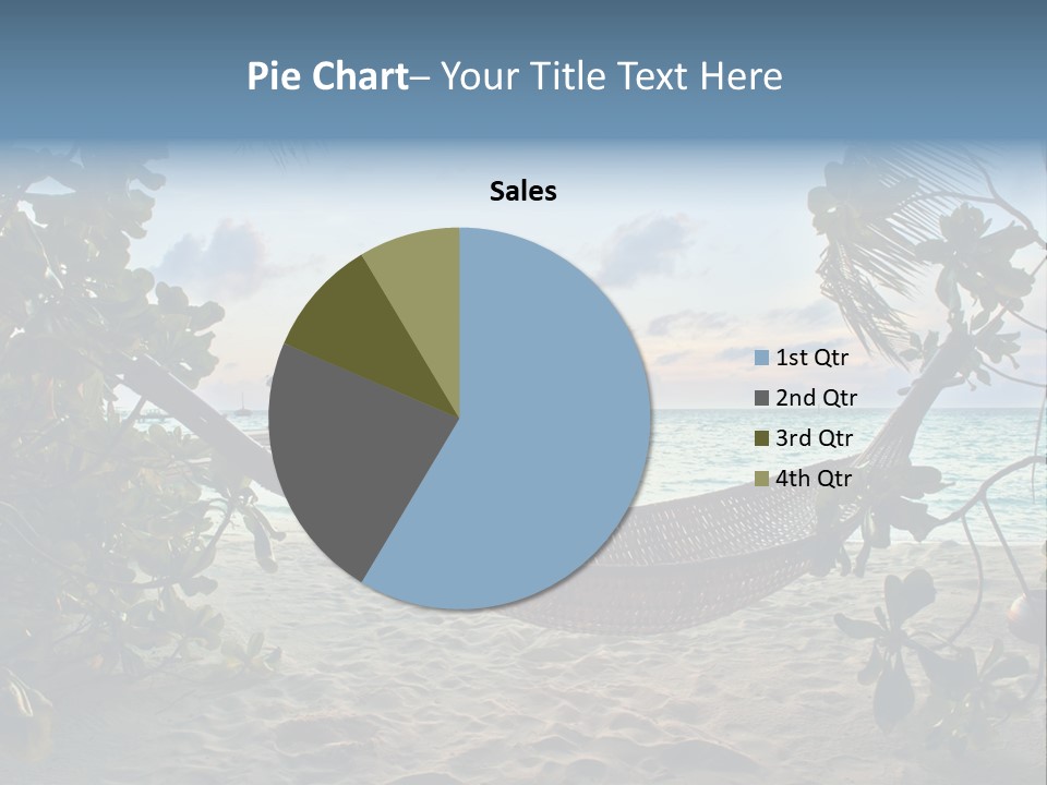 Caribbean Evening Leaves PowerPoint Template