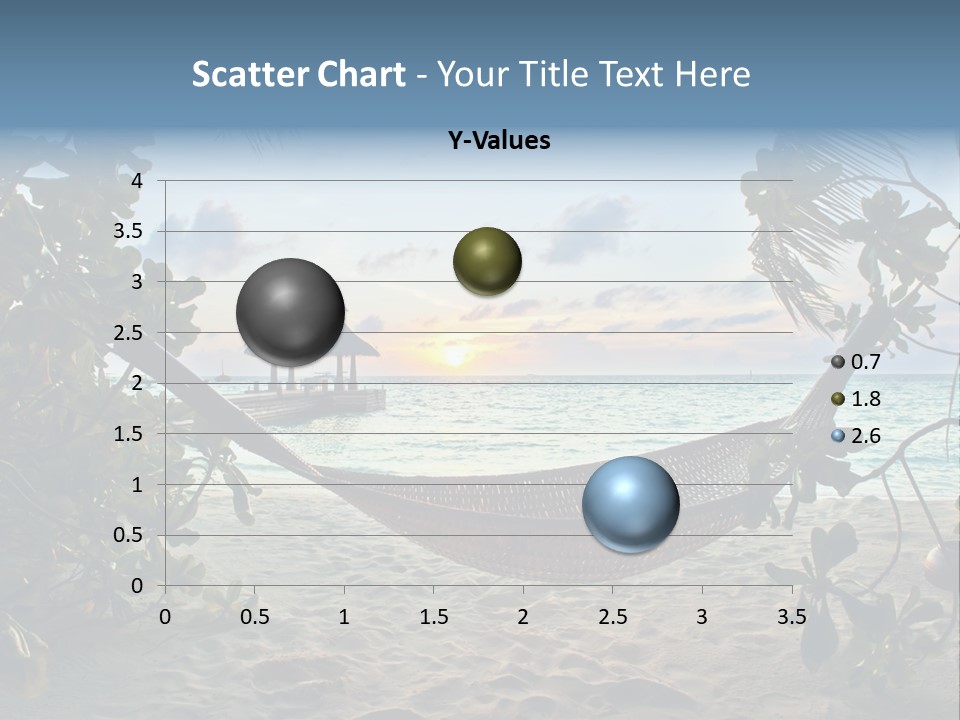 Caribbean Evening Leaves PowerPoint Template